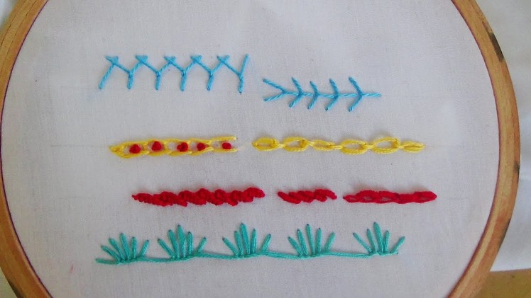 Hand Embroidery: Beginners Stitches (Various)