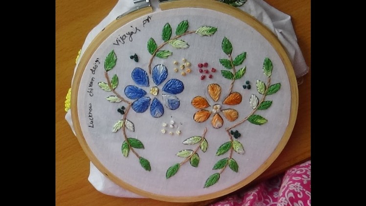 Hand Embroidery Designs # 165 - Lucknow Chikan designs