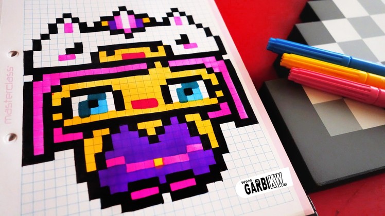 Handmade Pixel Art - How To Draw Kawaii Unicorn Girl #pixelart