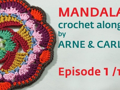 How to Crochet a Mandala. Part 1 by ARNE & CARLOS