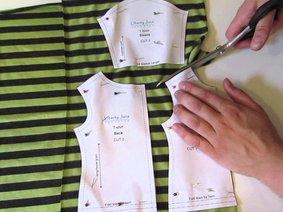 How To Cut Out The T-Shirt Pattern - With Melinda from Liberty Jane