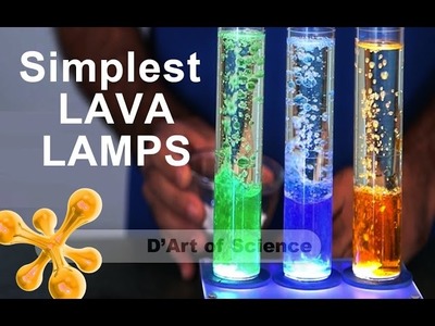 How to make a LAVA LAMP - cool science experiment - dartofscience