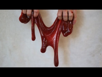 How To Make Blood Slime! Simple Fun and Easy Halloween Craft!
