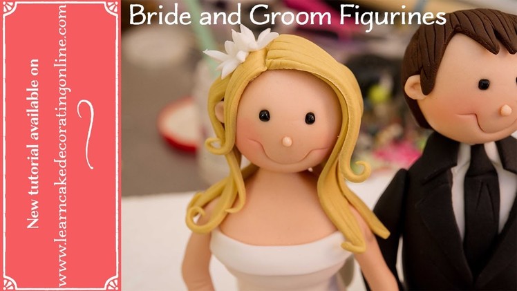 How to make Bride and Groom Cake Toppers