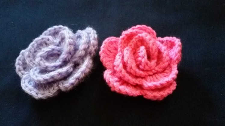 How to make crochet rose flower | new HD 2016