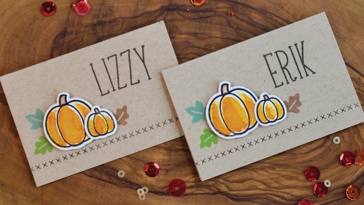How to make Thanksgiving place-cards