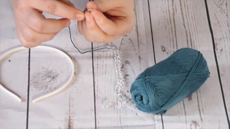 Knit by Bit: "Frozen" Inspired Rowan Swarovski Headband Tutorial