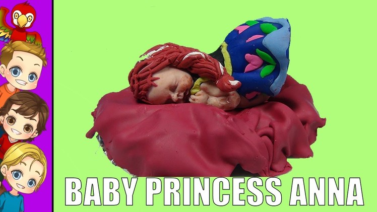 Make Disney Princess Anna Disney Frozen Baby Polymer Clay  Baby Doll Tutorial