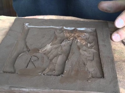 Making a relief clay tile