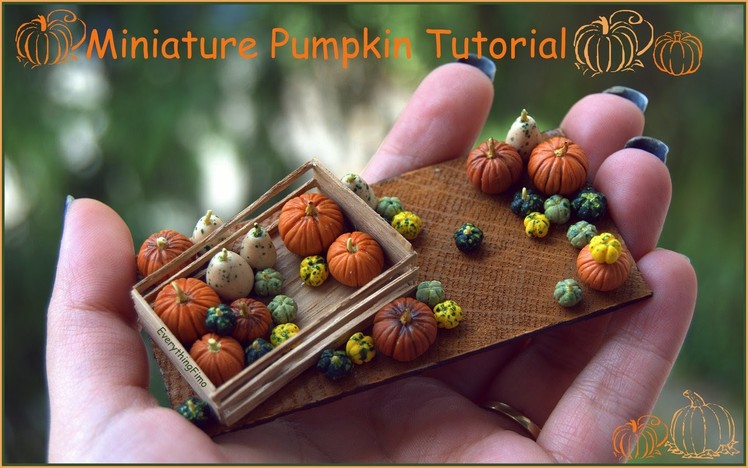 Miniature Pumpkin Tutorial-Polymer Clay