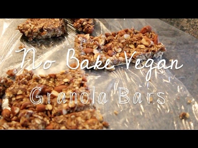 NO-BAKE GRANOLA BARS | Vegan Recipe