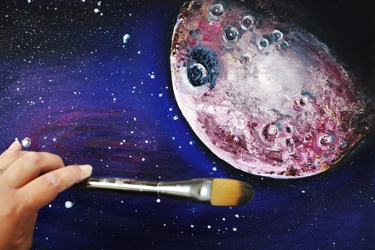 Planet in the Cosmos Painting Tutorial & a FREE GIFT for EVERYONE WHO WATCHES!!!!