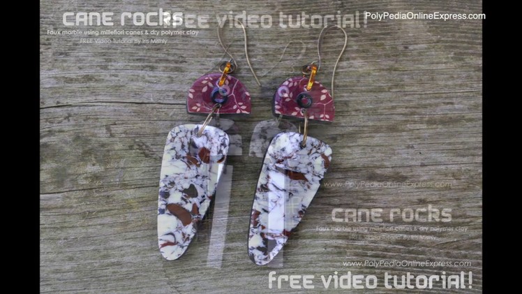 PolyPediaOnline FREE tutorial - Faux Marble Polymer Clay Cane by Iris Mishly