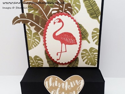 Pop of Paradise Card with pull out draw for 3 Ferrero Rocher