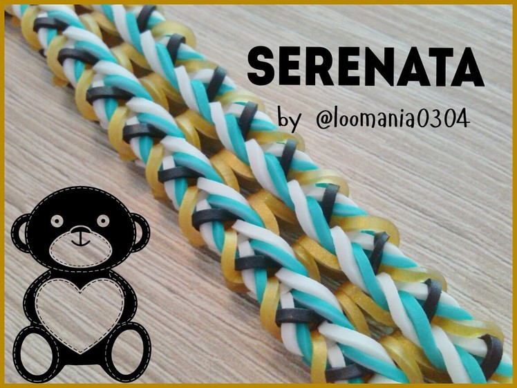 Rainbow Loom bracelet SERENATA hook only design