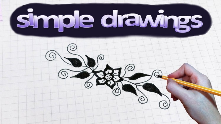Simple drawings #43 How to draw flower pattern