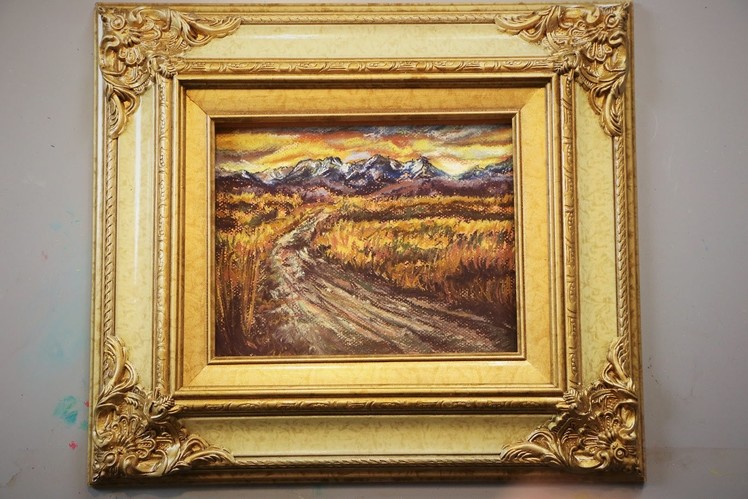 Sunset Mountain Dirt Road Painting Tutorial - SOFT PASTEL LESSON
