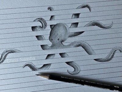 3D Drawing Illusion - Trick Art