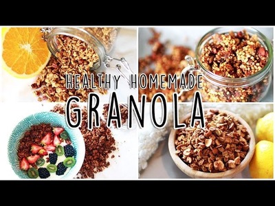 4 Homemade Granola Recipes!. Healthy Breakfast Ideas