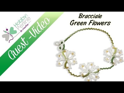Bracciale Green Flowers | TUTORIAL - HobbyPerline.com