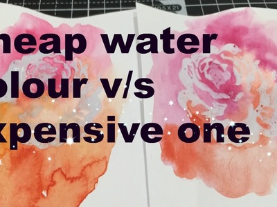 Cheap V.S Expensive water colour- Koh-i-noor and Kuretake