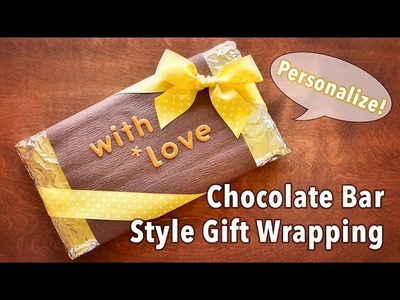 Chocolate Bar Style Gift Wrapping
