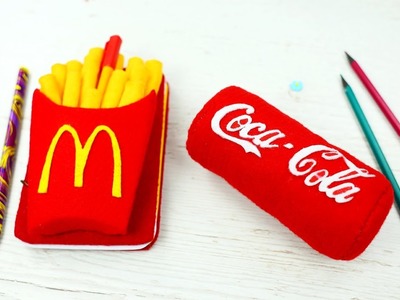 DIY French Fry Notebook And Coca Cola Shaped Stress Ball