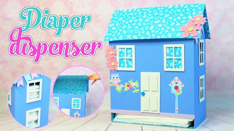 House Diaper dispenser DIY,  made with cardboard boxes - Isa ❤️