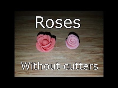 How to make fondant roses without using cutters