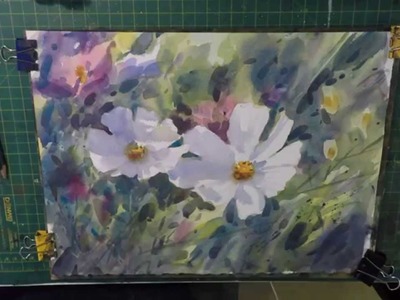 How To Paint Flowers in Watercolour