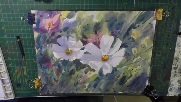 How To Paint Flowers in Watercolour