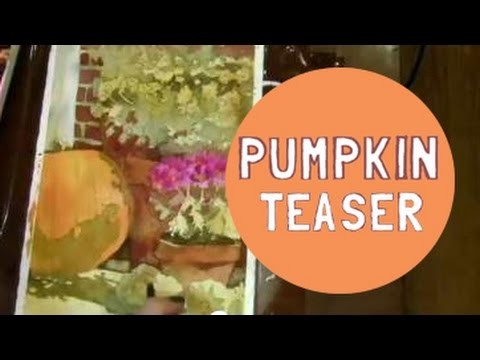How to paint with Watercolors: Pumpkin Painting Teaser