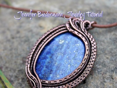 Layered wire weave pendant