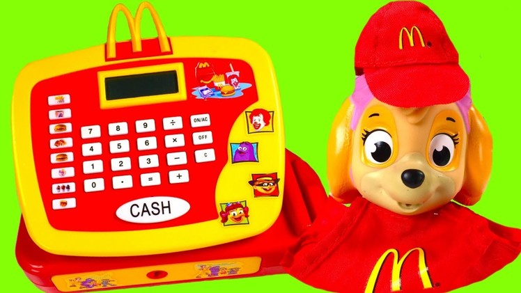 McDonalds Cash Register with Paw Patrol - Happy Meal Toys Chocolate Surprise Eggs Blind Bags