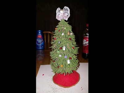 Miniature Dollhouse Christmas Tree and Ornaments