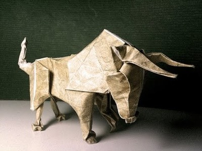 Origami Animals - How to make an Origami bull step-by-step