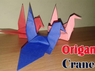 ORIGAMI CRANE -  Folding Origami Tutorial