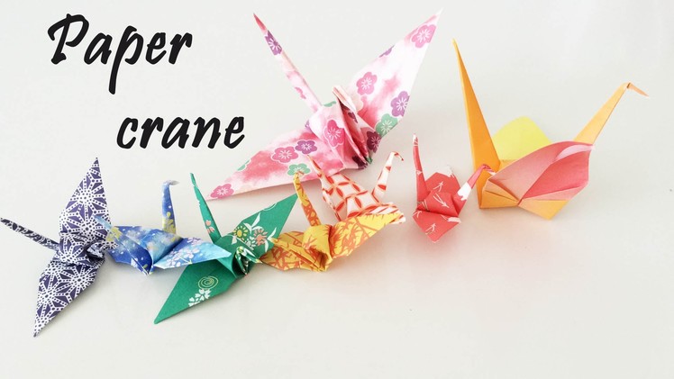 Origami - Crane tutorial