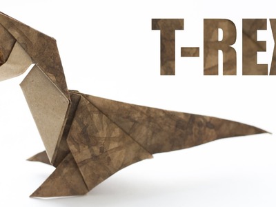 Origami dinosaur. T-rex