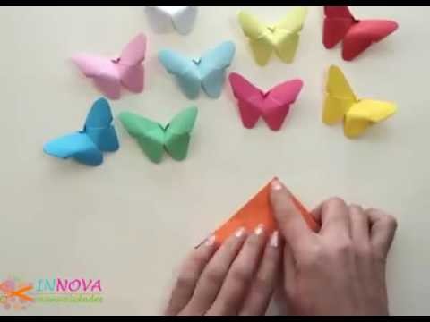 Paper butterflies (quick and easy)!
By: Innova Manualidades