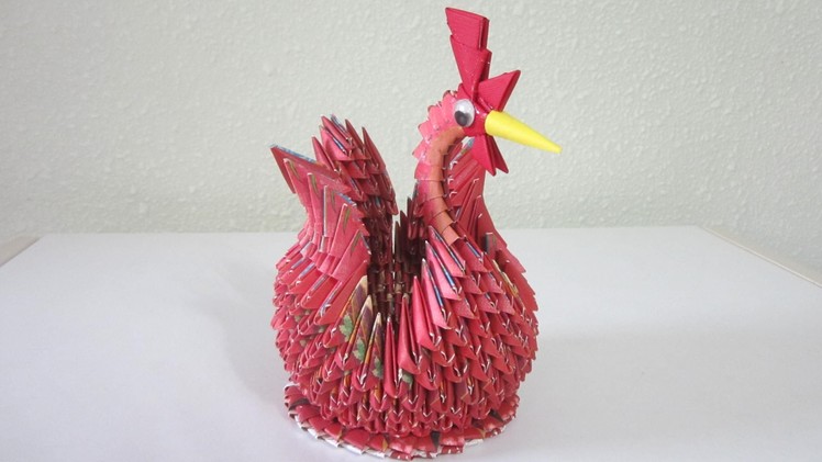 TUTORIAL - 3D Origami Chubby Chicken
