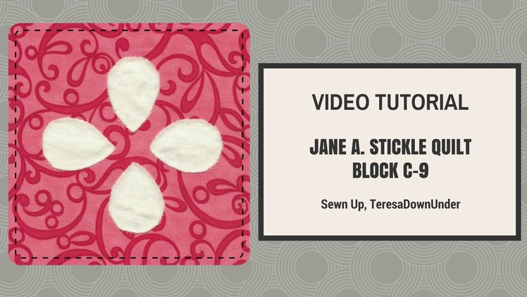 Video tutorial   Dear Jane quilt block C09