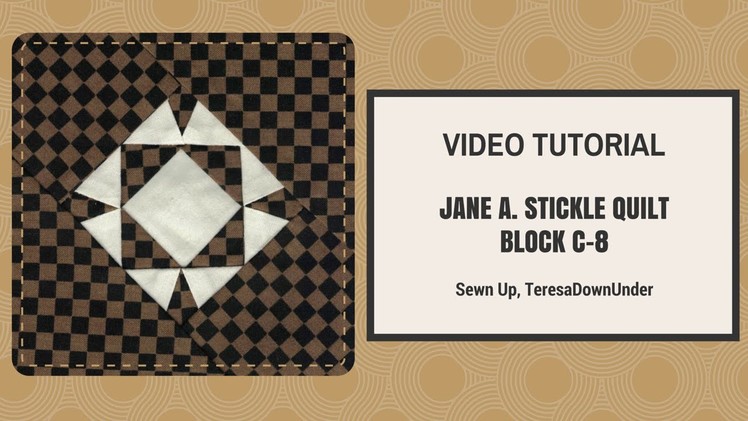 Video tutorial   Dear Jane quilt block C08