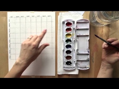 Watercolor Mixing Chart tutorial