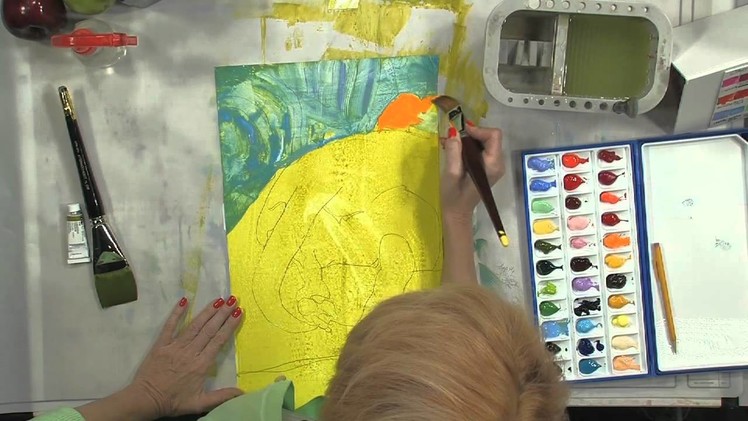 Watercolor Painting on Yupo: The World Behind Molly Anne the Dog, Part 1