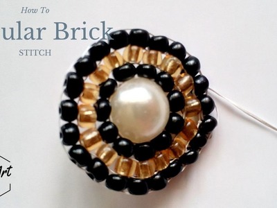 Circular Brick Stitch around a Round Bead | How To Tutorial