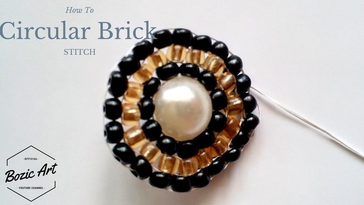 Circular Brick Stitch around a Round Bead | How To Tutorial