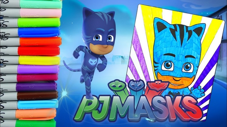 Coloring Catboy - PJ Masks Kids Coloring Pages Episode | Evies Toy House