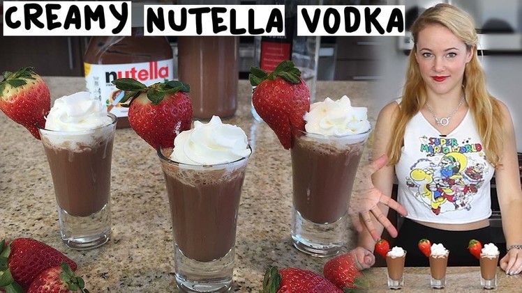 Creamy Nutella Vodka - Tipsy Bartender