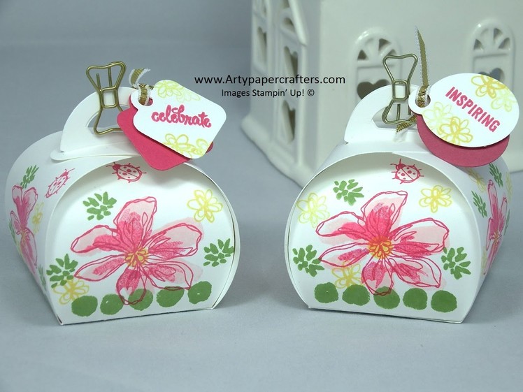 Curvy Keepsake Tea Light Gift Box using Stampin' Up! Products